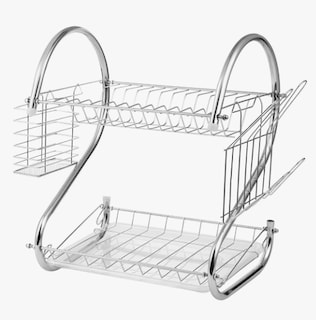 Foto 1 | Escurridor De Cubiertos De Cocina Trastes Cromado Moderno