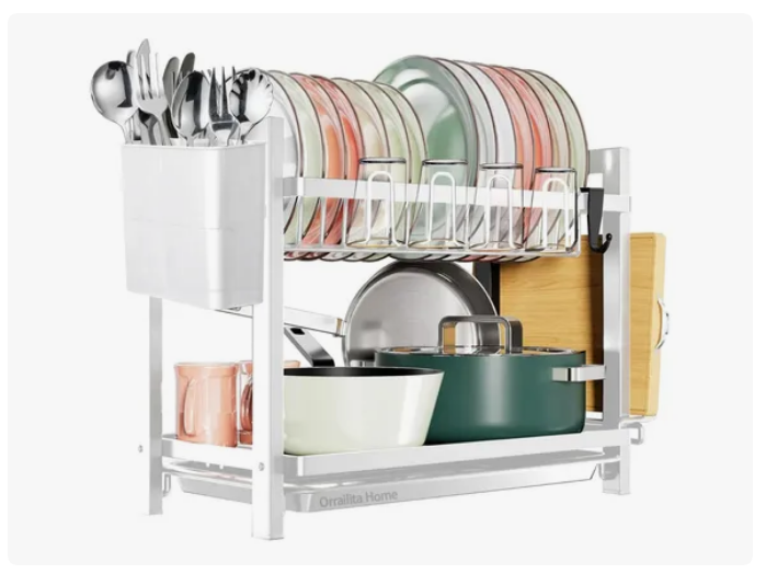 Foto 2 pulgar | Escurridor de Platos con Rejilla para Tazas