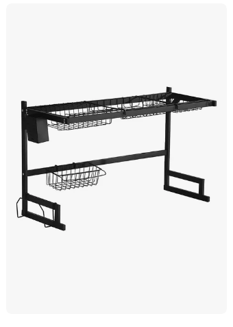 Foto 2 pulgar | Escurridor De Trastes Platos Fregadero Organizador Cocina Color Negro