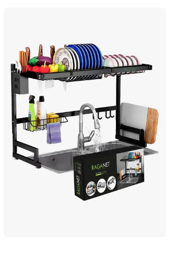 Foto 3 pulgar | Escurridor De Trastes Platos Fregadero Organizador Cocina Color Negro