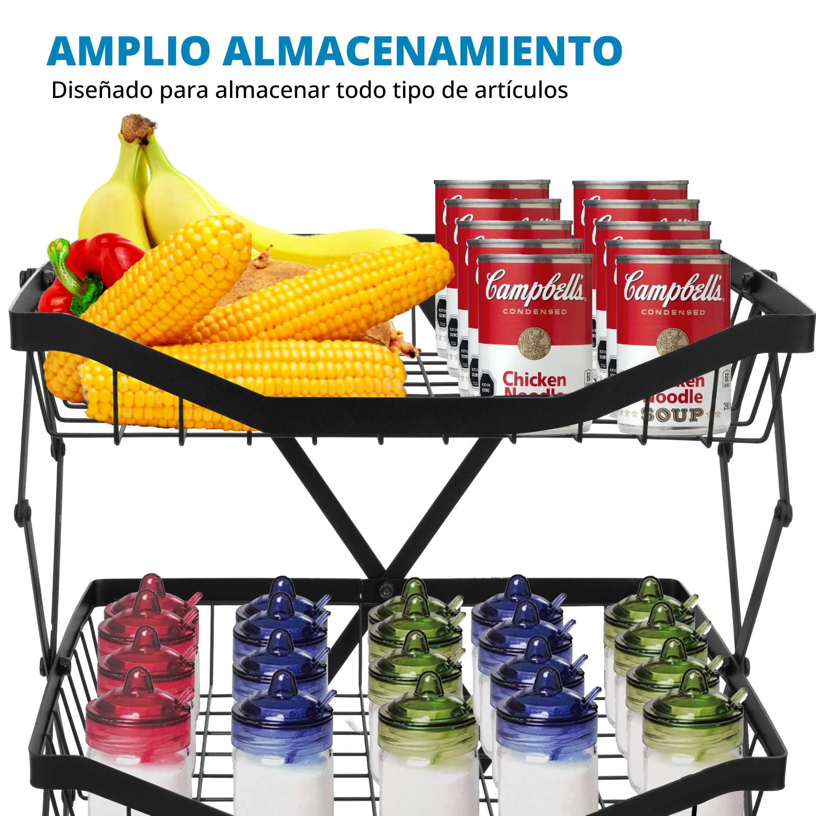 Foto 3 pulgar | Organizador Plegable Multiusos Onof  4 Niveles color Negro