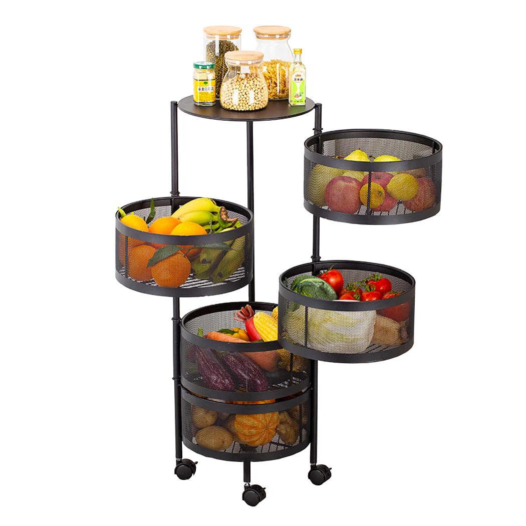 Carrito Organizador Multiusos Bossa 5 Niveles Frutero Cocina 360º