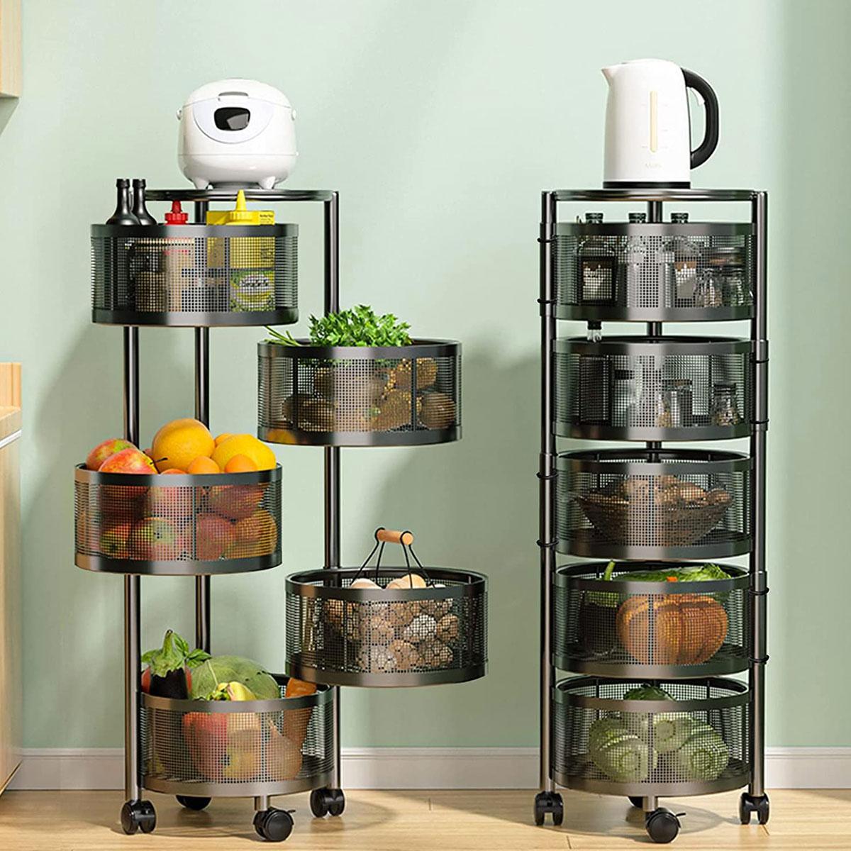 Foto 4 pulgar | Carrito Organizador Multiusos Bossa 5 Niveles Frutero Cocina 360º