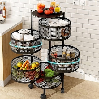 Foto 6 | Carrito Organizador Multiusos Bossa 5 Niveles Frutero Cocina 360º