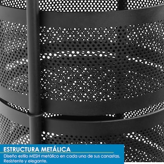 Foto 2 | Estante de Almacenamiento Onof Rkbr05 Multifuncional color Negro