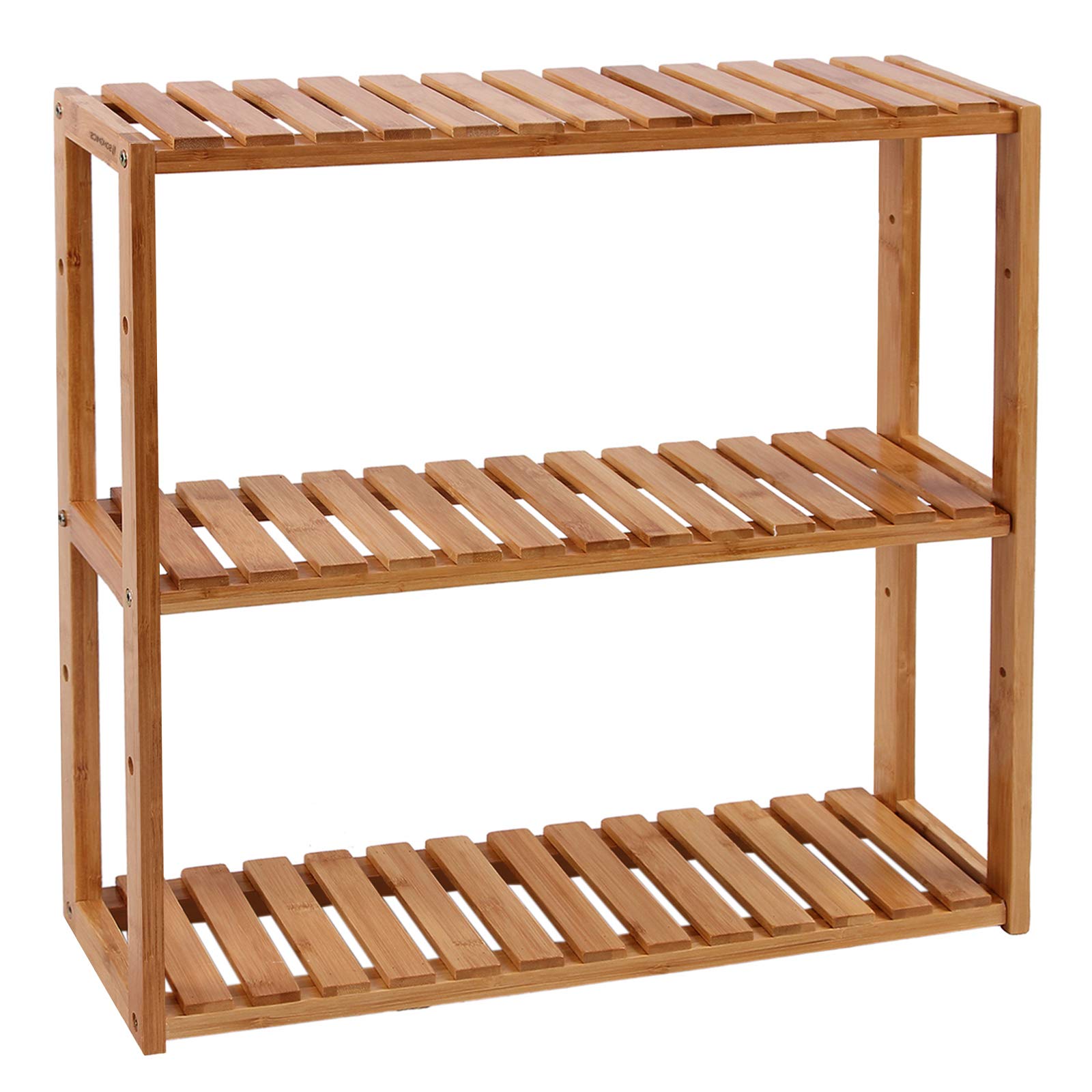 Estante De Baño De Bambú Songmics De 3 Niveles Ajustable Ubcb13y
