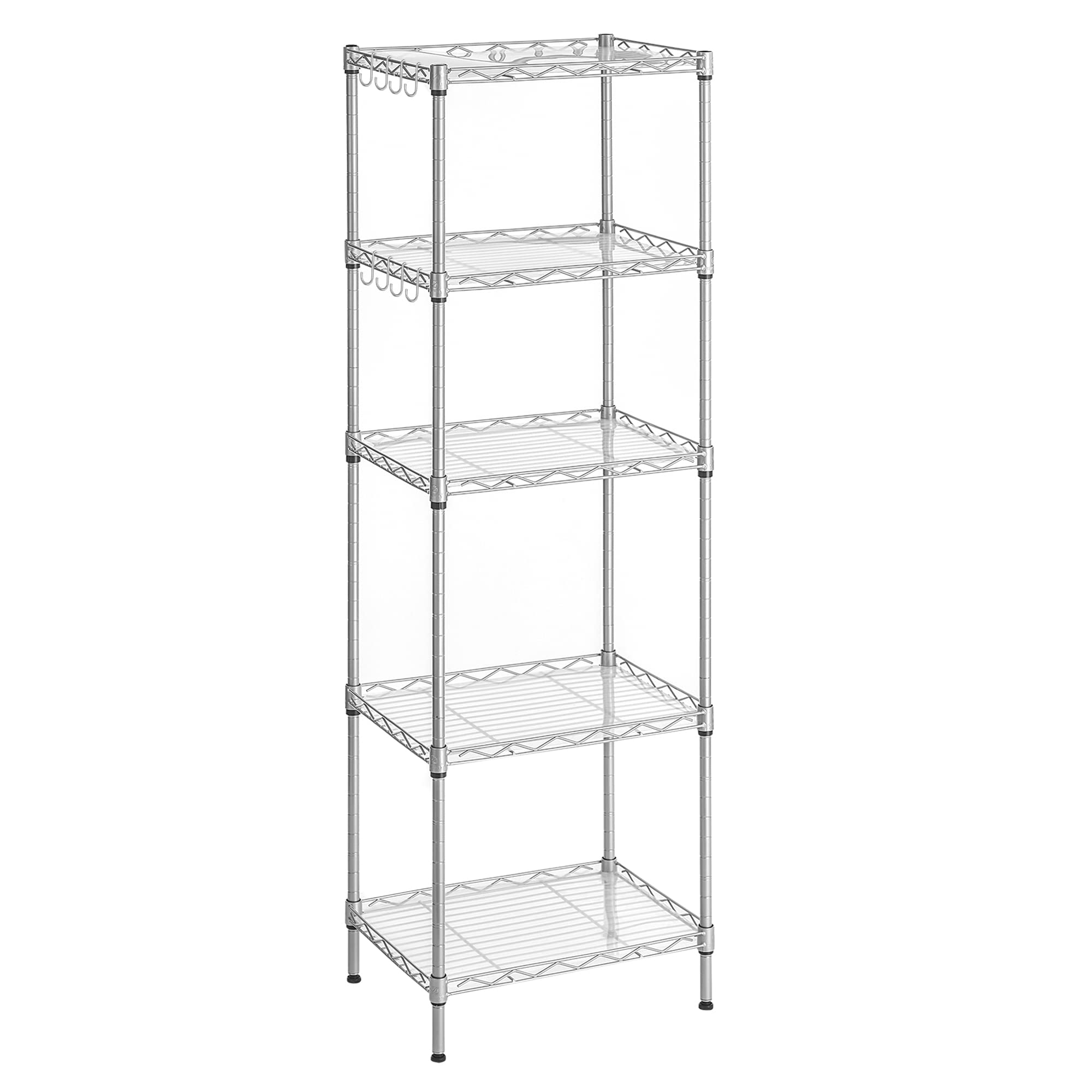 Estantería Storage Shelves Songmics 5 Niveles Plateado