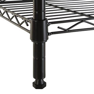 Foto 5 | Estantería De Almacenamiento Amazon Basics Con 5 Estantes En Forma De Torre, Color Negro - Venta Internacional.