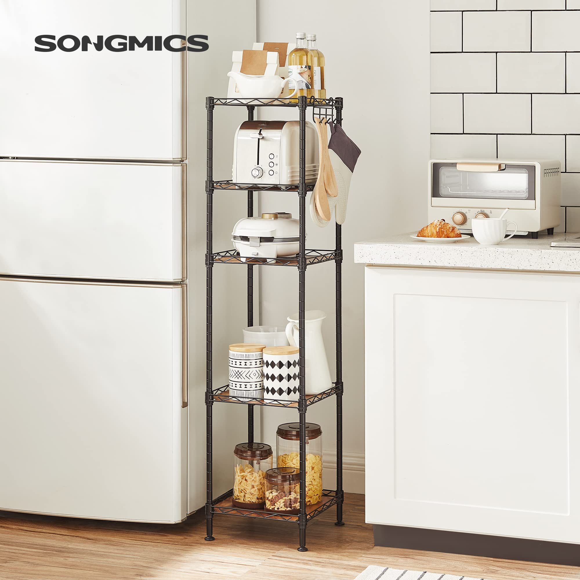 Foto 3 pulgar | Estantería de Baño Songmics de 5 Niveles Negro - Venta Internacional