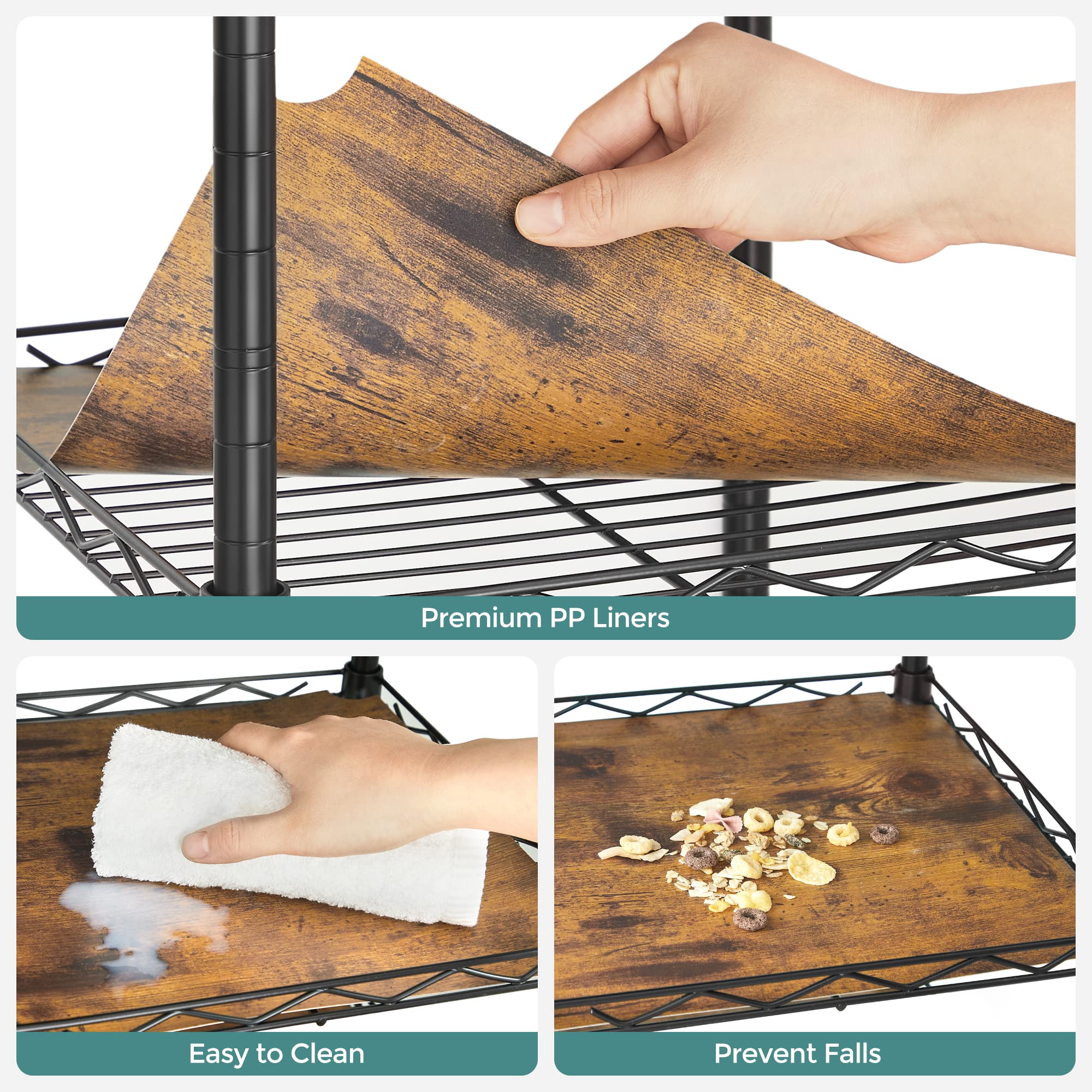 Foto 7 pulgar | Estantería de Baño Songmics de 5 Niveles Negro - Venta Internacional