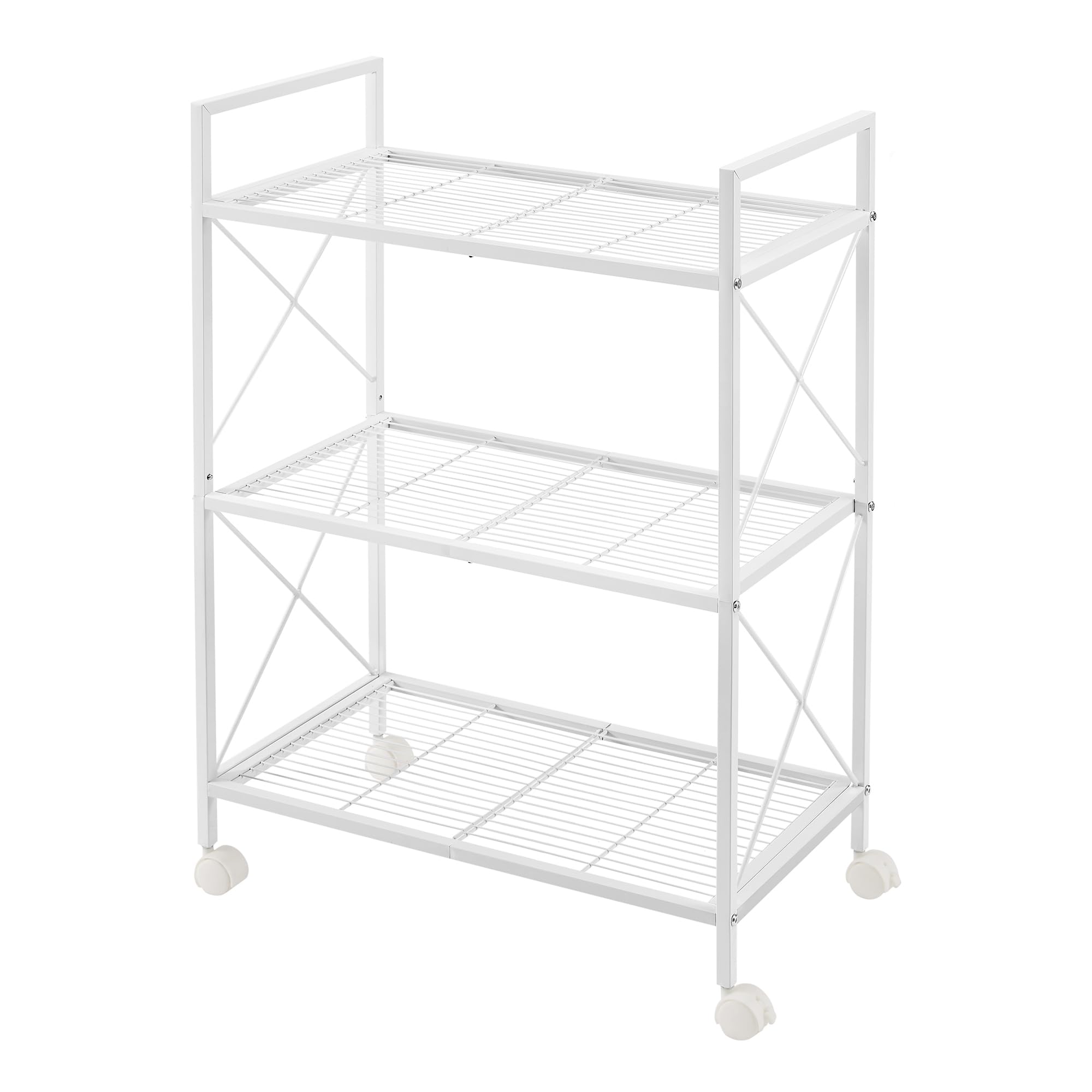 Foto 1 | Estante de Almacenamiento Songmics de Metal de 3 Niveles con Ruedas - Venta Internacional