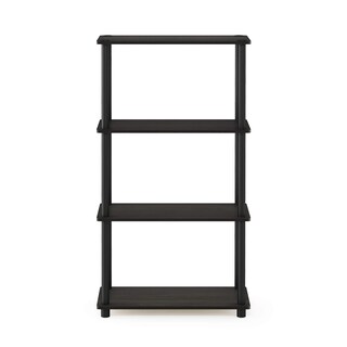 Foto 4 | Estante Expositor Furinno Turn-n-tube De 4 Niveles, Color Café Espresso, Negro - Venta Internacional.