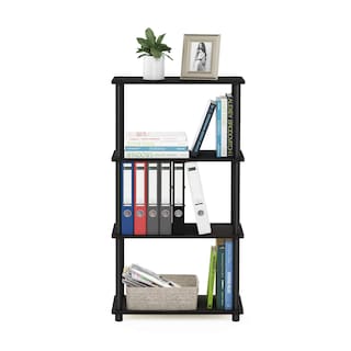 Foto 6 | Estante Expositor Furinno Turn-n-tube De 4 Niveles, Color Café Espresso, Negro - Venta Internacional.