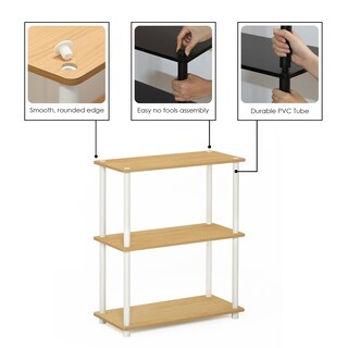 Foto 6 | Expositor Furinno Turn-n-tube De 3 Niveles, Madera De Haya Individual - Venta Internacional.