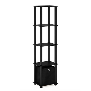 Foto 4 | Estantería Decorativa Furinno Con Papelera Negra - Venta Internacional.