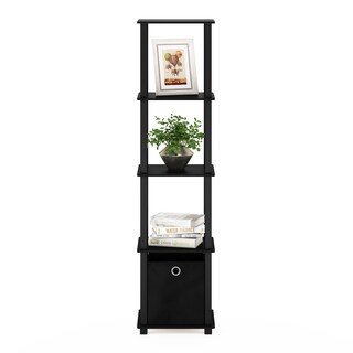 Foto 6 | Estantería Decorativa Furinno Con Papelera Negra - Venta Internacional.