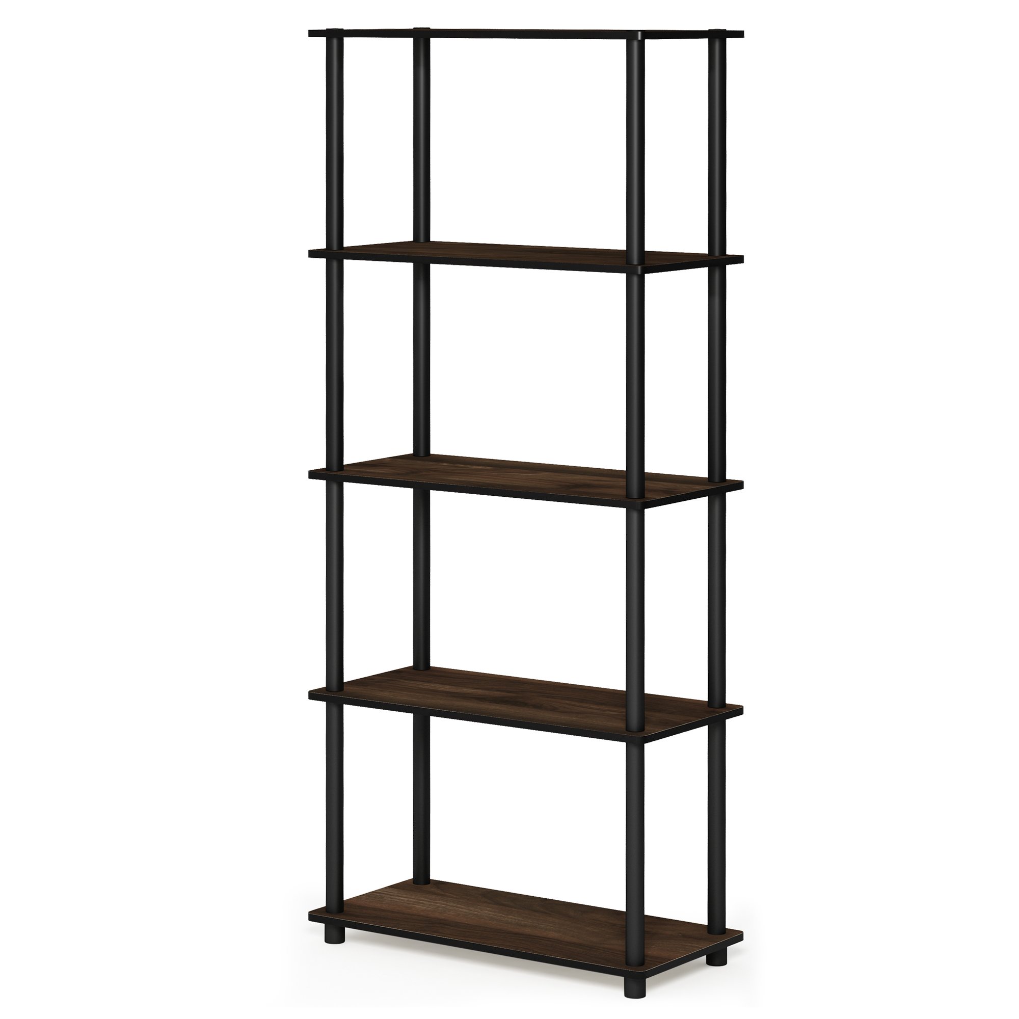 Estante Furinno Turn-n-tube De 5 Niveles, Multiusos, Columbia Walnu - Venta Internacional.