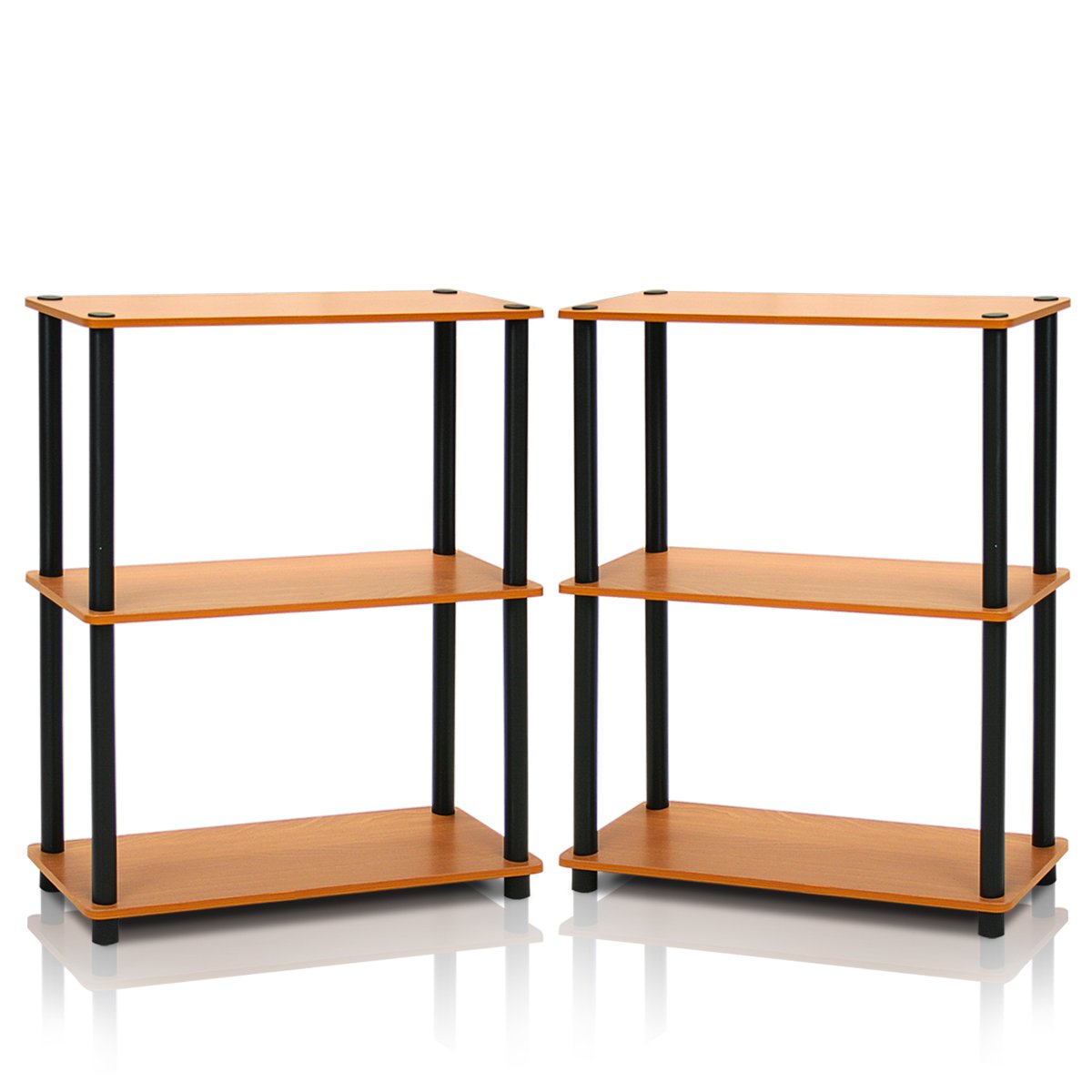 Foto 1 | Estante Expositor Furinno Turn-n-tube De 3 Niveles, Color Cereza Claro - Venta Internacional.