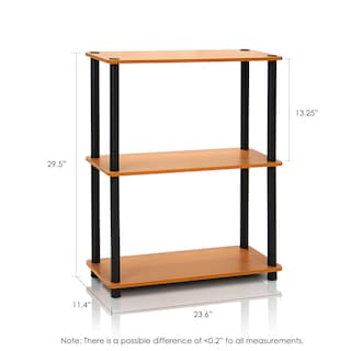 Foto 2 | Estante Expositor Furinno Turn-n-tube De 3 Niveles, Color Cereza Claro - Venta Internacional.