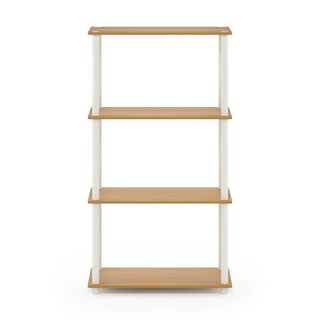 Foto 6 | Estante Expositor Furinno Turn-n-tube De 4 Niveles, Haya Y Blanco - Venta Internacional.