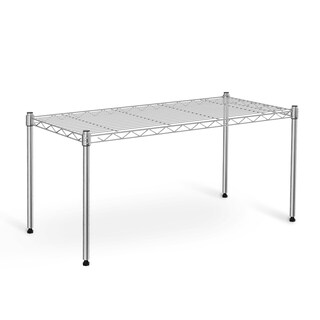Foto 1 | Estantería Simple Deluxe De Acero De 1 Nivel, Cromada - Venta Internacional.