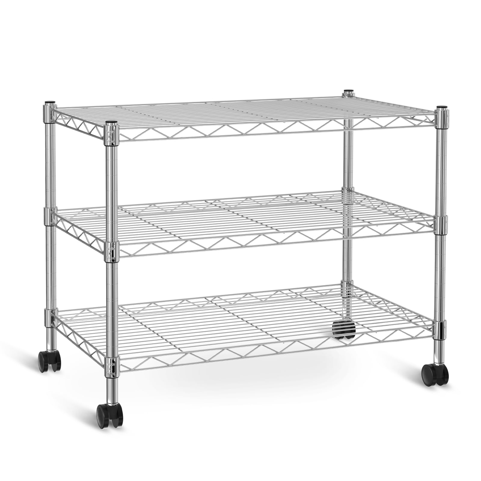 Estantes De Almacenamiento Simple Deluxe De 3 Niveles, 340 Kg, Capacidad 60 X 35 X 56 Cm - Venta Internacional.