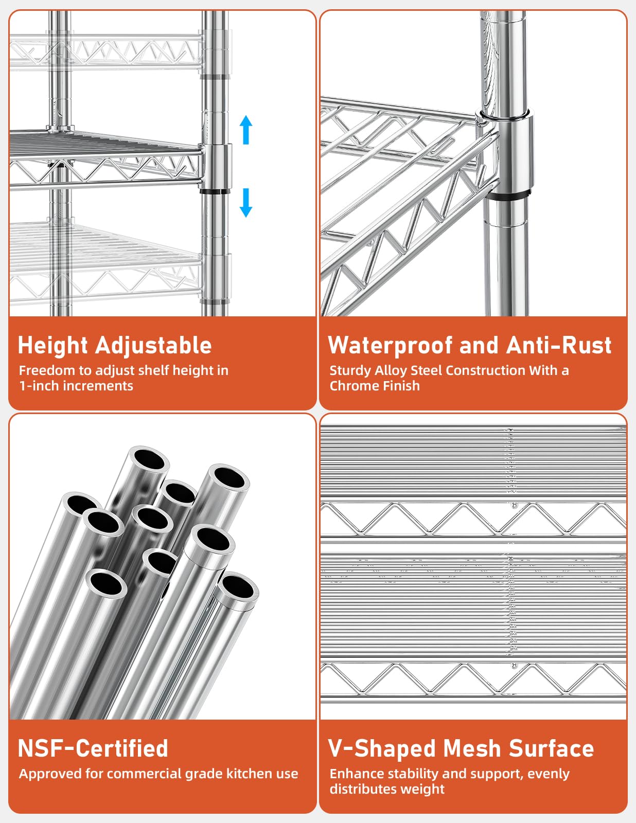 Foto 4 pulgar | Estantes De Almacenamiento Simple Deluxe De 3 Niveles, 340 Kg, Capacidad 60 X 35 X 56 Cm - Venta Internacional.