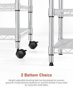 Foto 5 | Estantes De Almacenamiento Simple Deluxe De 3 Niveles, 340 Kg, Capacidad 60 X 35 X 56 Cm - Venta Internacional.