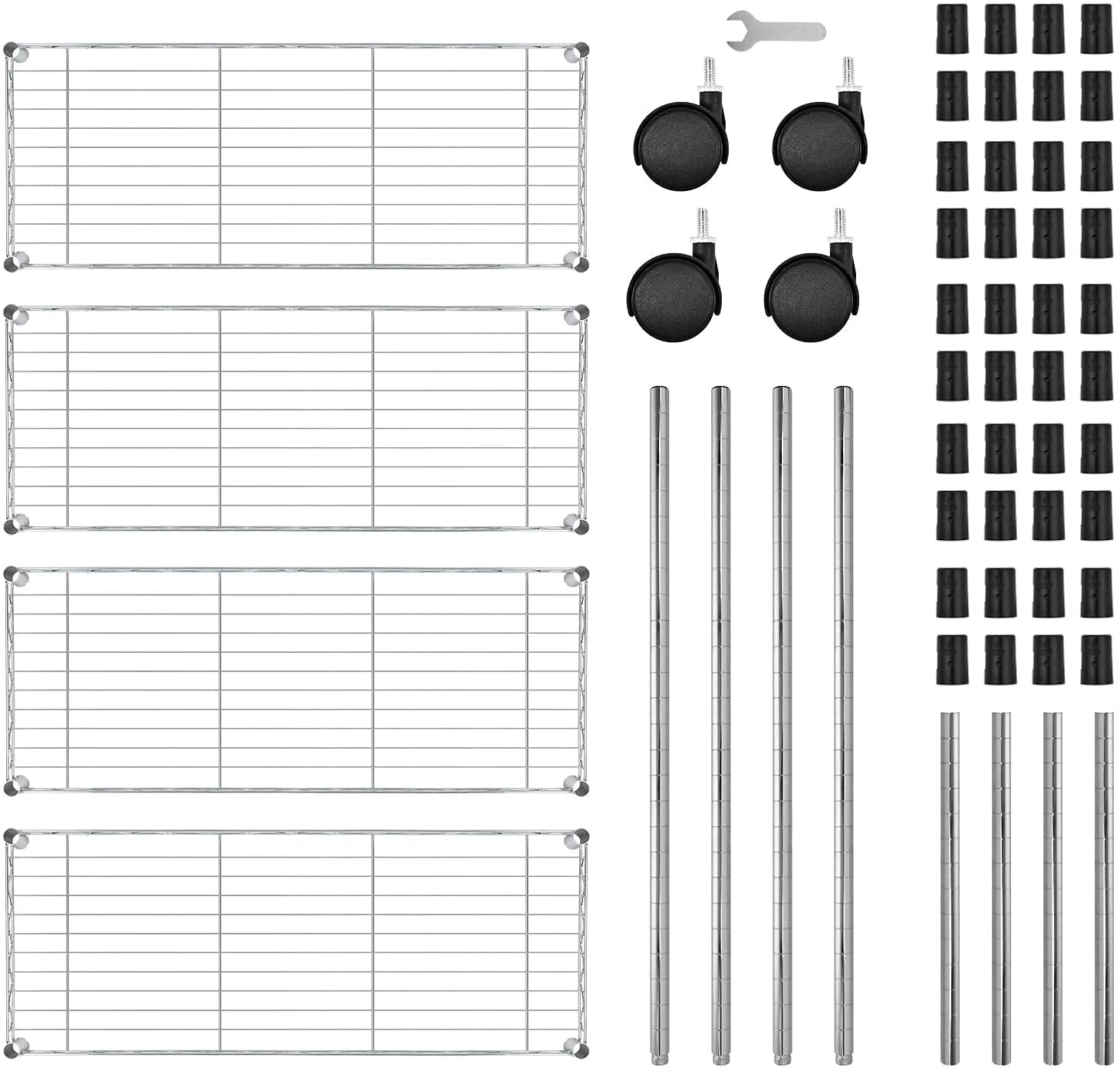 Foto 6 pulgar | Estantería De Almacenamiento Simple Deluxe Heavy Duty De 4 Niveles - Venta Internacional.
