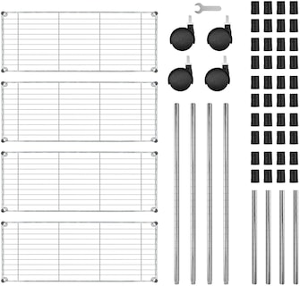 Foto 5 | Estantería De Almacenamiento Simple Deluxe Heavy Duty De 4 Niveles - Venta Internacional.