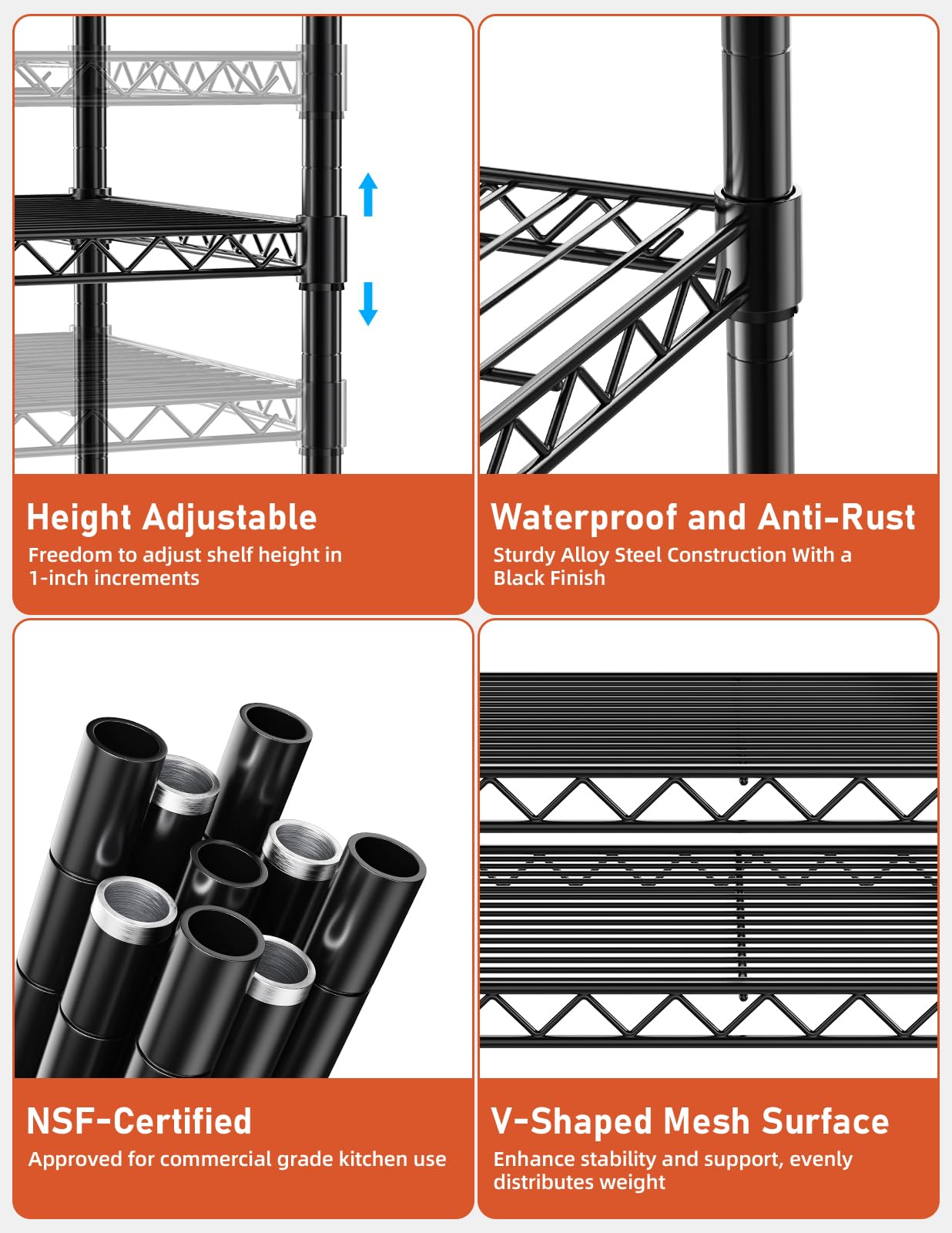 Foto 5 pulgar | Estantes De Almacenamiento Simple Deluxe De 3 Niveles, 750 Kg, 24,02 X 13,78 X 29,92 Cm - Venta Internacional.