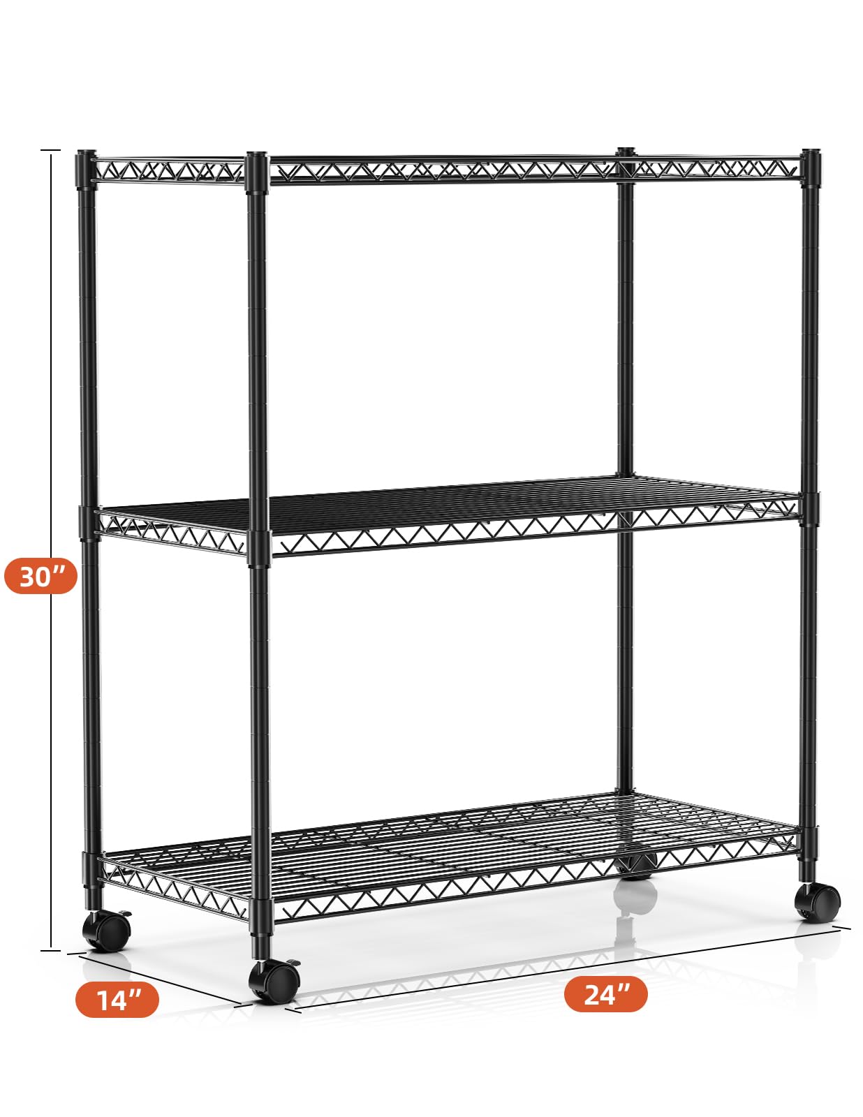 Foto 8 pulgar | Estantes De Almacenamiento Simple Deluxe De 3 Niveles, 750 Kg, 24,02 X 13,78 X 29,92 Cm - Venta Internacional.