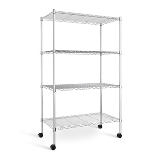 Foto 1 | Estantería Simple Deluxe, Resistente, De 4 Niveles Con Ruedas De 1400 Libras - Venta Internacional.