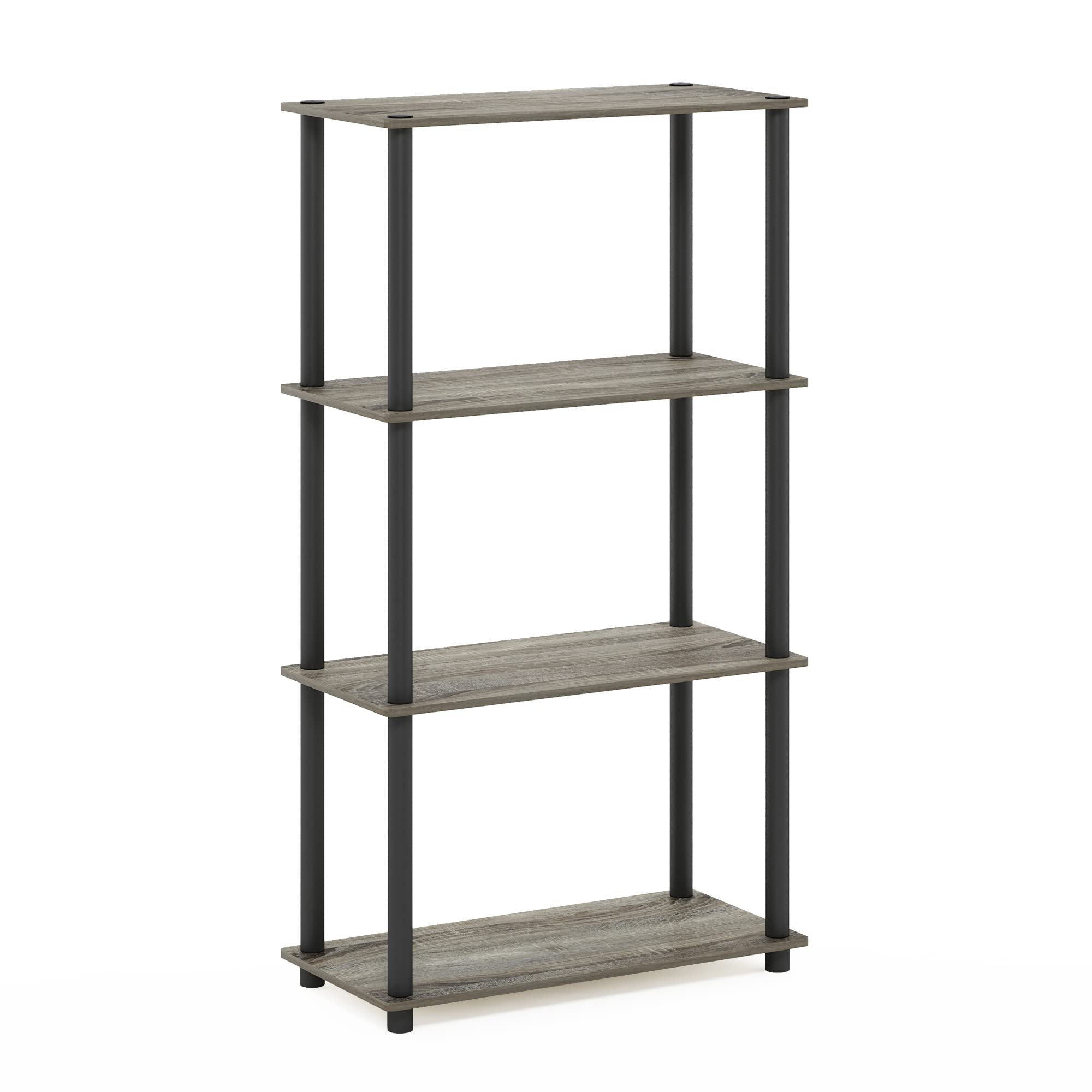 Estante Expositor Furinno Turn-n-tube De 4 Niveles, Roble Francés - Venta Internacional.