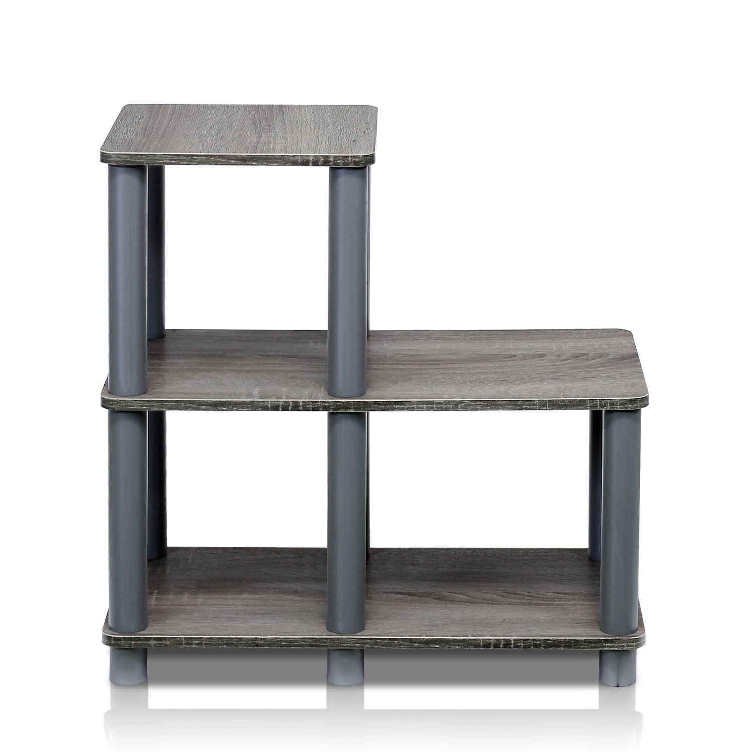 Foto 6 pulgar | Estantería Decorativa Furinno Turn-n-tube De Roble Francés/gris - Venta Internacional.