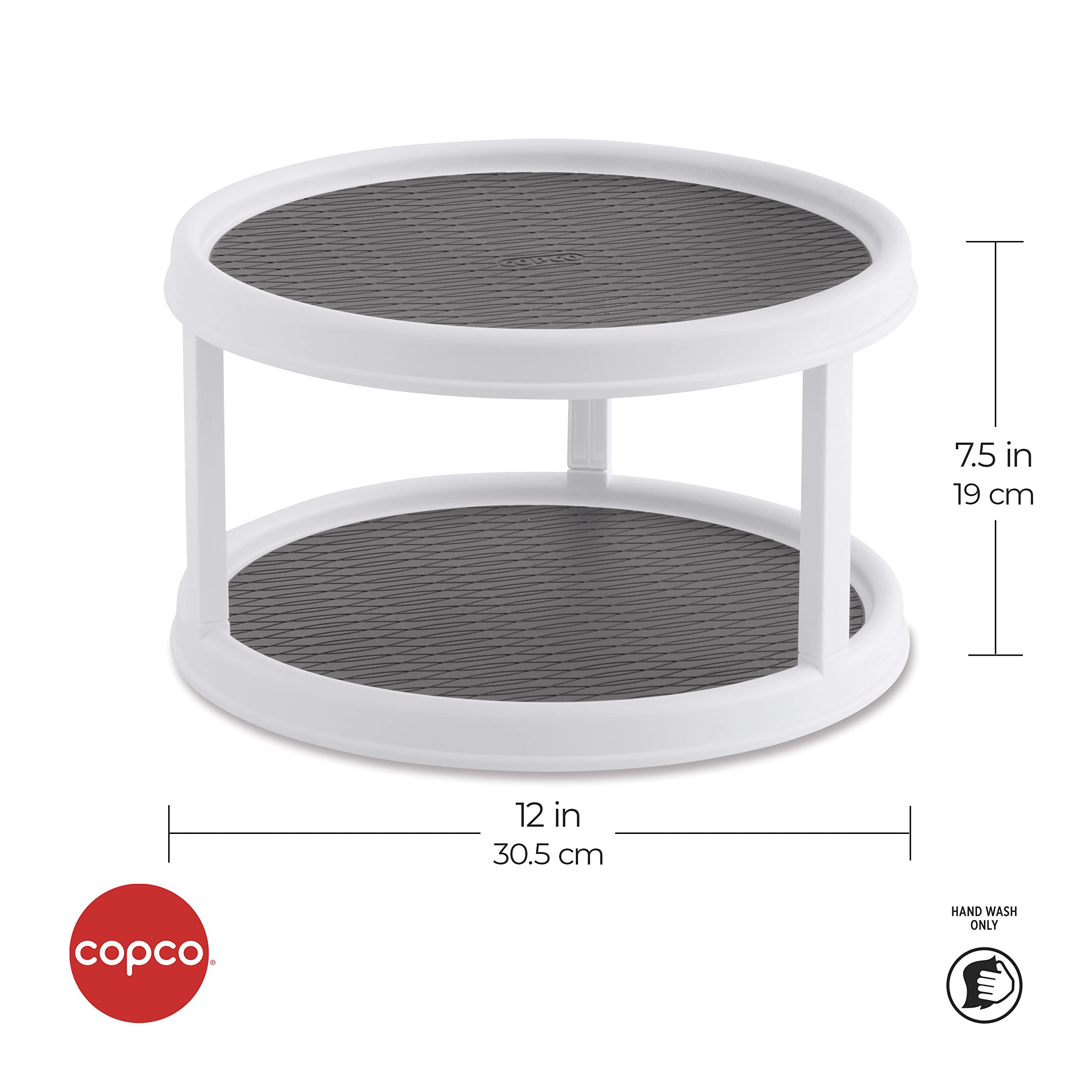 Foto 3 pulgar | Plato Giratorio Copco Antideslizante De 2 Niveles, 30 Cm, Duradero Y Fácil De Limpiar - Venta Internacional.