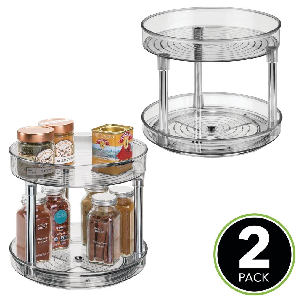Foto 3 pulgar | Plato Giratorio Lazy Susan Mdesign De 2 Niveles Para Cocina  Paquete De 2 - Venta Internacional.