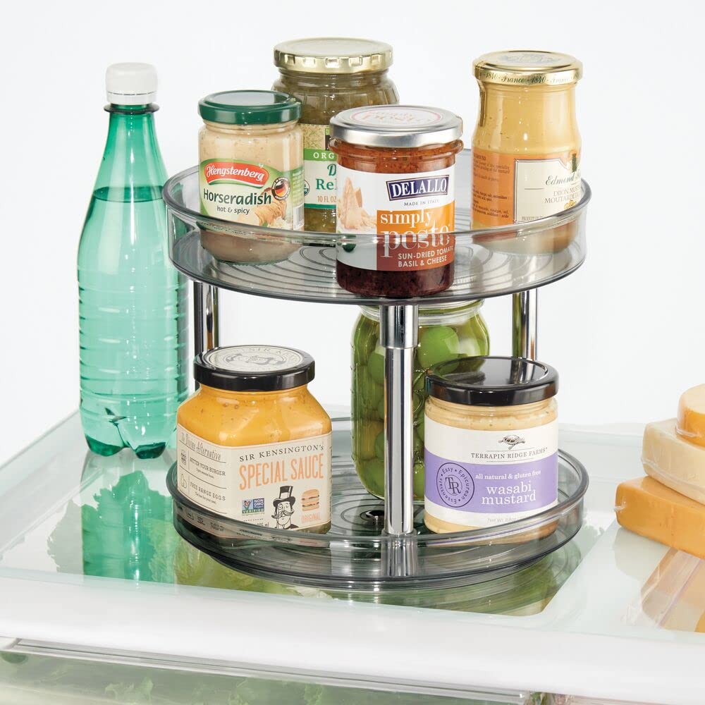 Foto 3 | Plato Giratorio Lazy Susan Mdesign De 2 Niveles Para Cocina  Paquete De 2 - Venta Internacional.