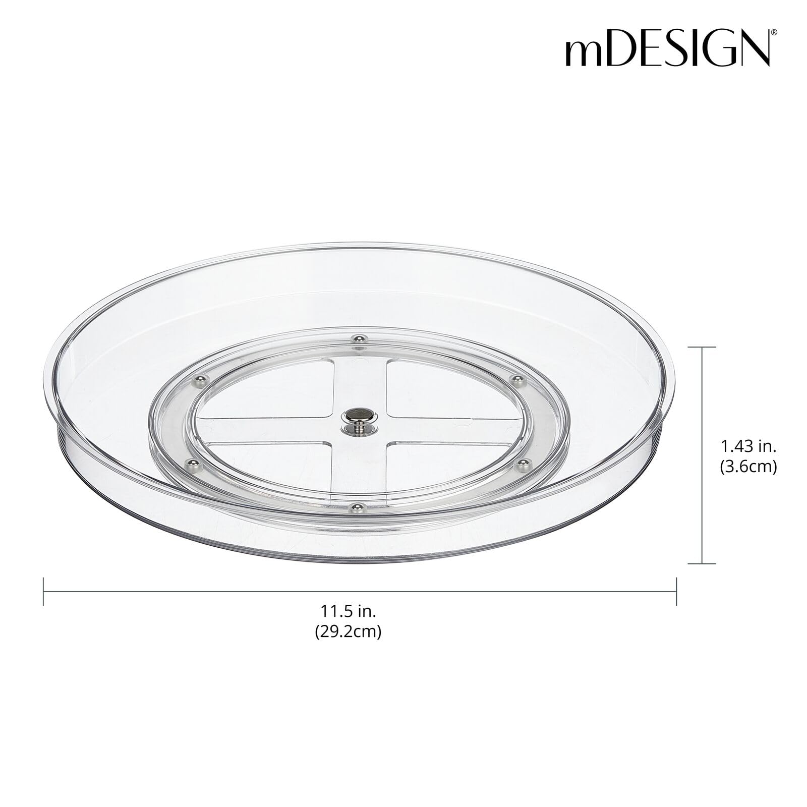 Foto 3 | Tocadiscos Lazy Susan Mdesign Colección Lumiere  Transparente - Venta Internacional.