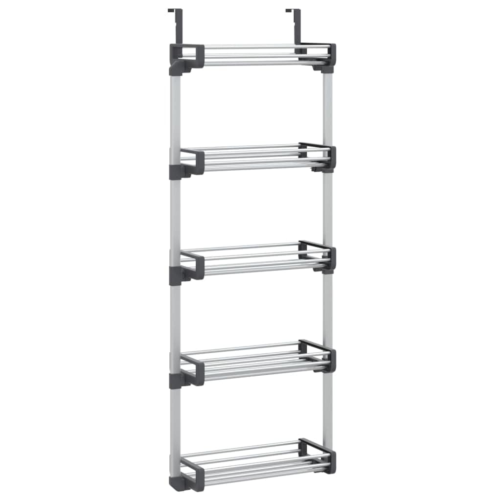 Foto 1 | Organizador Para Colocar Sobre La Puerta Vidaxl Con 5 Estantes De Aluminio - Venta Internacional.