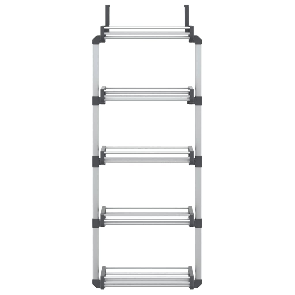Foto 4 | Organizador Para Colocar Sobre La Puerta Vidaxl Con 5 Estantes De Aluminio - Venta Internacional.