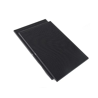 Foto 1 | Tapete Para Bar O Cocina Grande 45 X 30cm Barra Escurridor 2pz Lab.g Negro