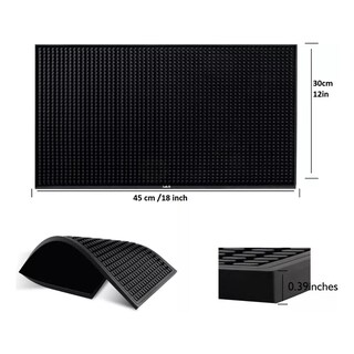 Foto 3 | Tapete Para Bar O Cocina Grande 45 X 30cm Barra Escurridor 2pz Lab.g Negro