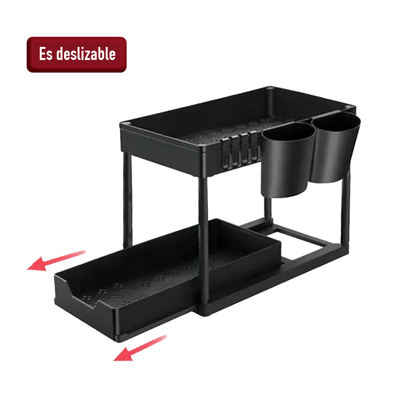 Foto 3 pulgar | Organizador de Cocina y Baño BOCLIER con 2 Niveles y Deslizamiento Fácil