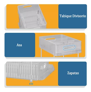 Foto 2 | Organizador Para Debajo Del Fregadero Con Cajón 2 Pcs Blanco