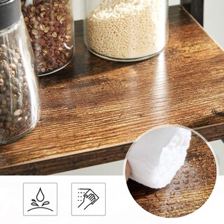 Foto 5 | Spice Rack Songmics Ofs046b01 De Bambú De 2 Niveles Para Cocina