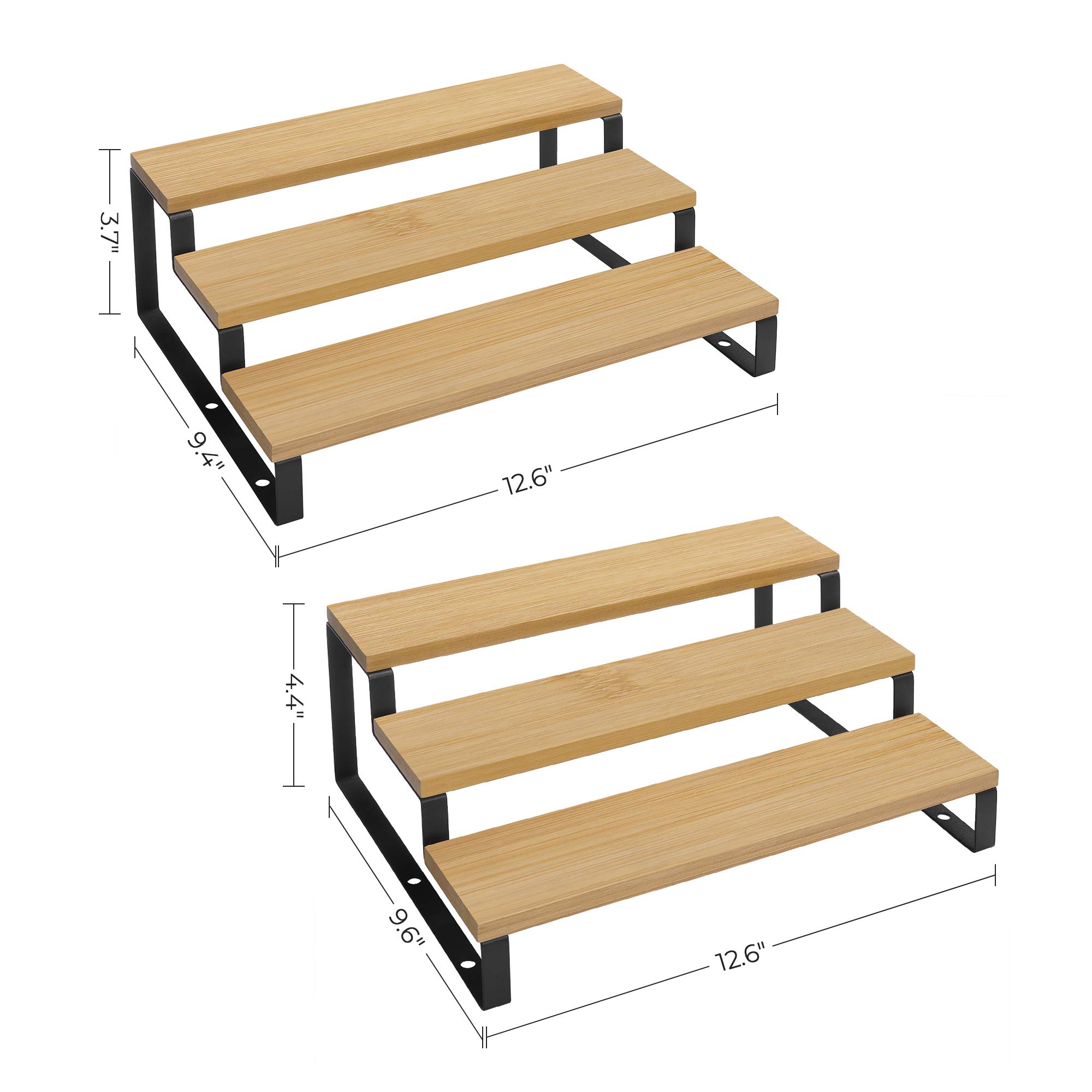 Foto 7 | Organizador Spice Rack Songmics De Bambú Con 3 Niveles Para Magdalenas