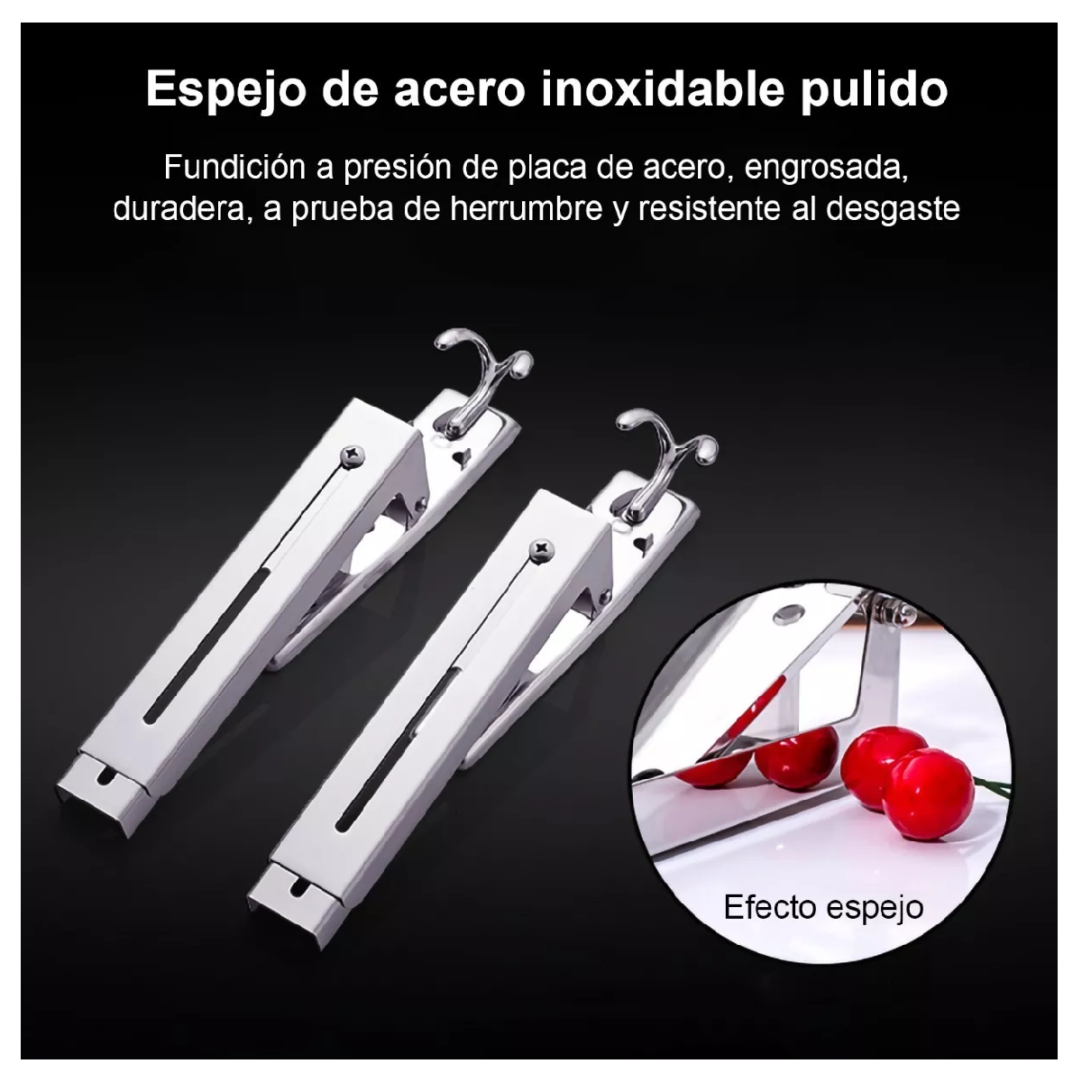 Foto 4 | Soportes Plegables de Acero Inoxidable para Microondas 2 Piezas