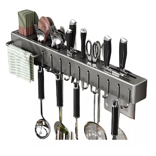 Foto 1 | Portacuchillos de Pared 60 cm con 10 Ganchos Eo Safe Imports ESI-17614 Gris