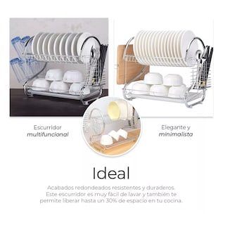 Foto 3 | Escurridor de Cubiertos de Cocina Trastes Cromado Eo Safe Imports Esi-18119 Plateado